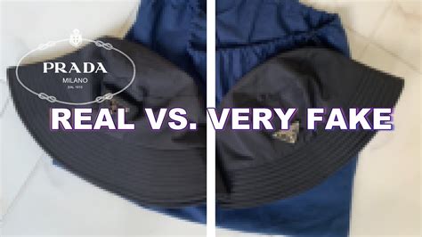 real vs fake prada bucket hat|used Prada bucket hat.